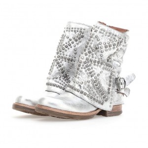 Ankle boots A.S.98 Shana Damskie Srebrne | PL-248963FDP