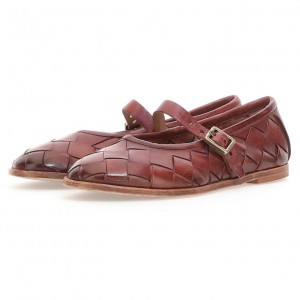 flat shoes A.S.98 Janae Damskie Bordowe | PL-612950SUY