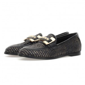 flat shoes A.S.98 Janele Damskie Czarne | PL-096283VRC