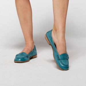 flat shoes A.S.98 Zavia Damskie Zielone | PL-581403LWE