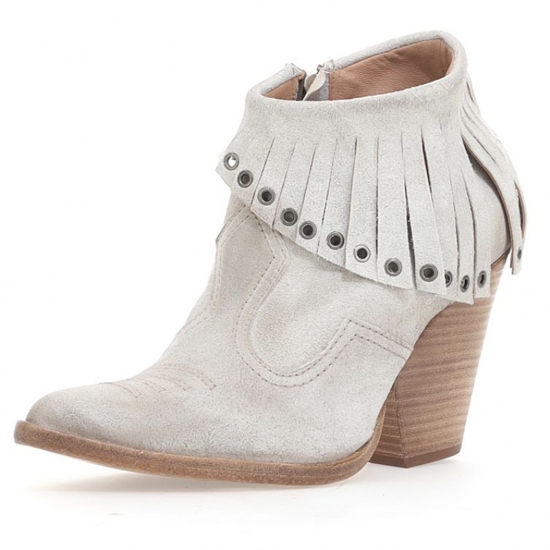 Ankle boots A.S.98 Brigit Damskie Beżowe | PL-946537QJO