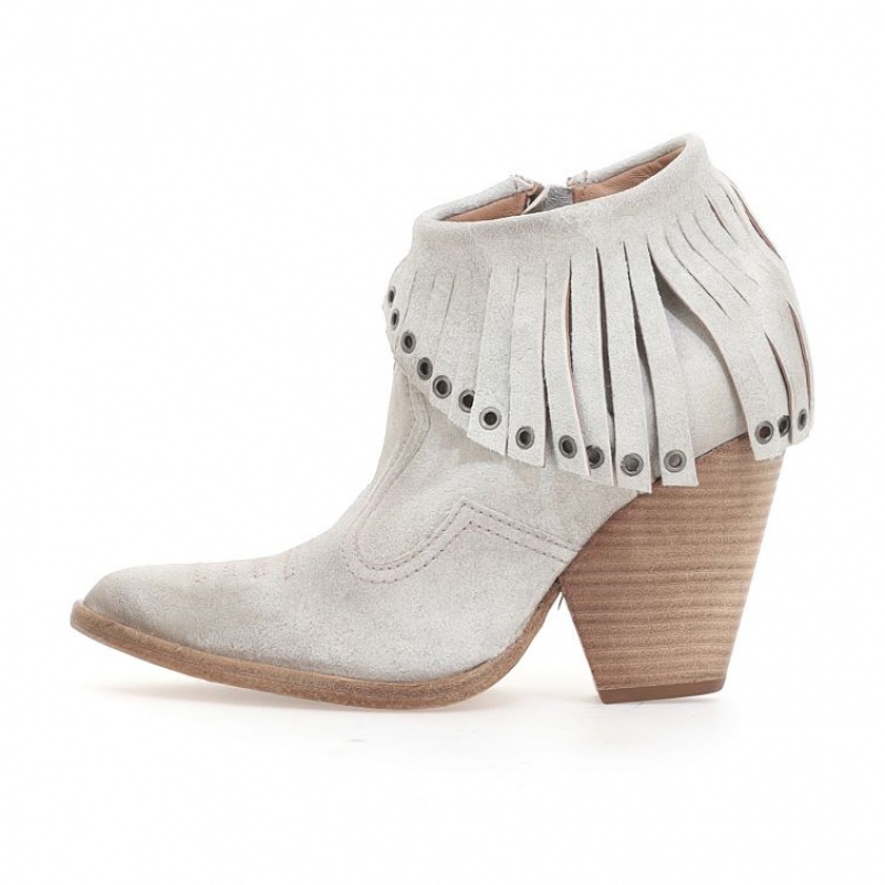 Ankle boots A.S.98 Brigit Damskie Beżowe | PL-946537QJO