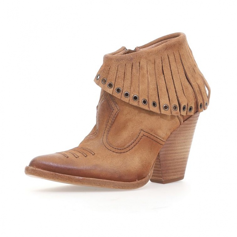 Ankle boots A.S.98 Brigit Damskie Żółte | PL-014528FSO