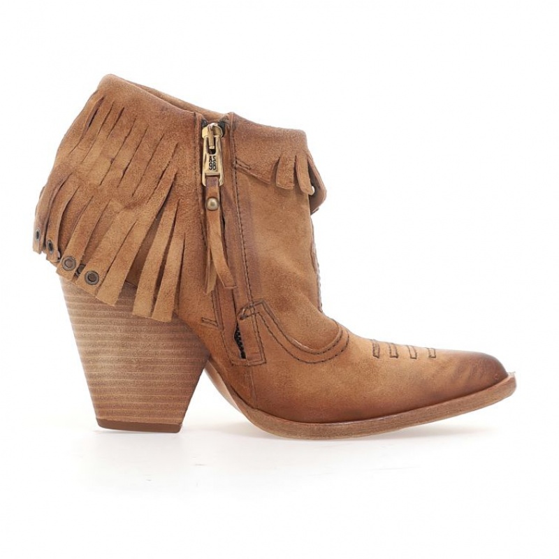 Ankle boots A.S.98 Brigit Damskie Żółte | PL-014528FSO