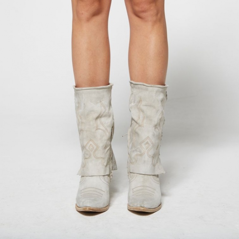 Ankle boots A.S.98 Briony Damskie Beżowe | PL-518734TSF