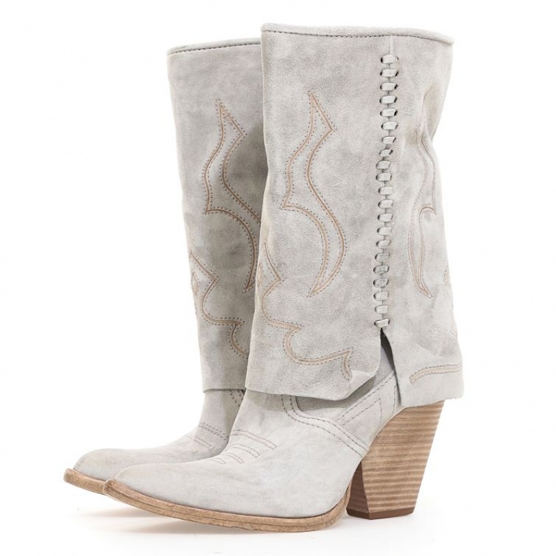 Ankle boots A.S.98 Briony Damskie Beżowe | PL-518734TSF