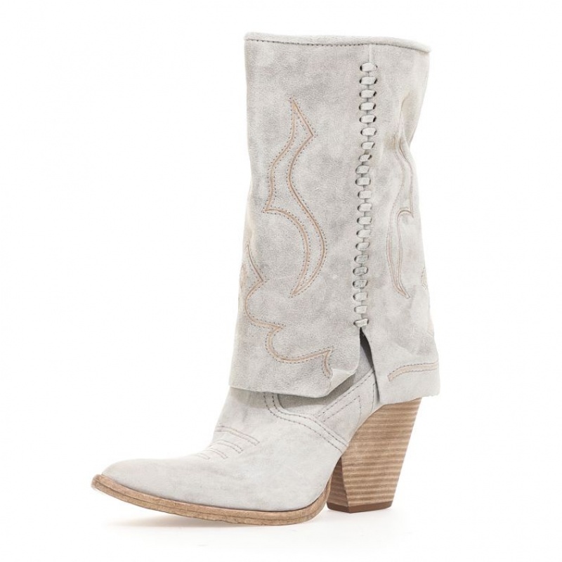 Ankle boots A.S.98 Briony Damskie Beżowe | PL-518734TSF