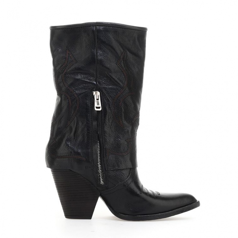 Ankle boots A.S.98 Briony Damskie Czarne | PL-123760XAF