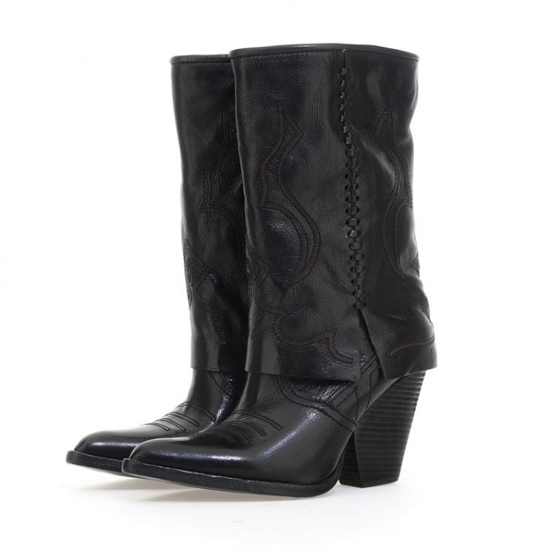 Ankle boots A.S.98 Briony Damskie Czarne | PL-123760XAF