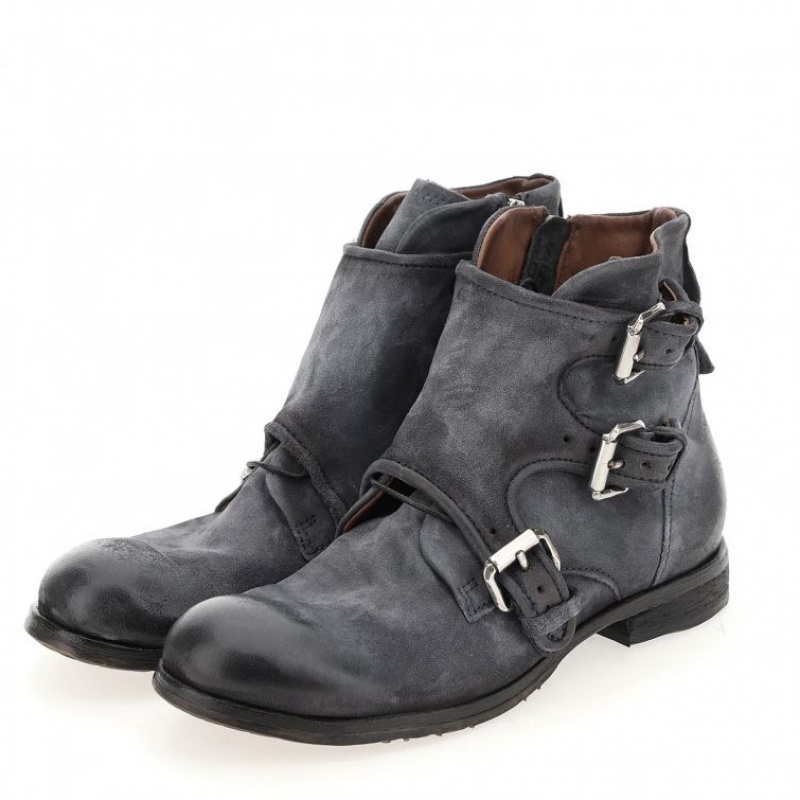 Ankle boots A.S.98 Clash 401202 Męskie Granatowe | PL-584620AXI