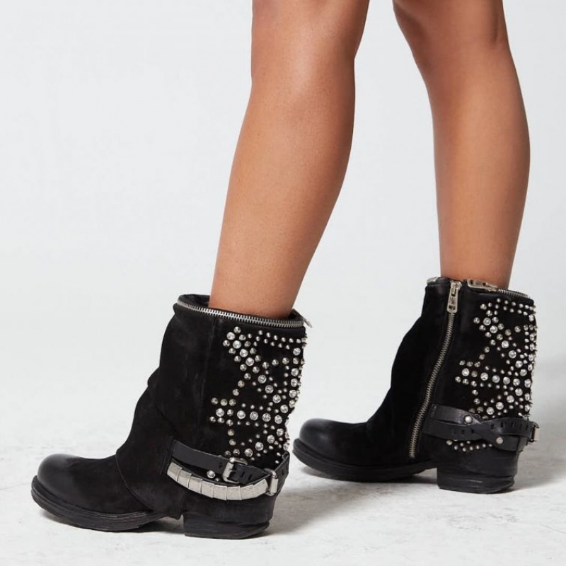 Ankle boots A.S.98 Saint-Shine Damskie Czarne | PL-234780NME