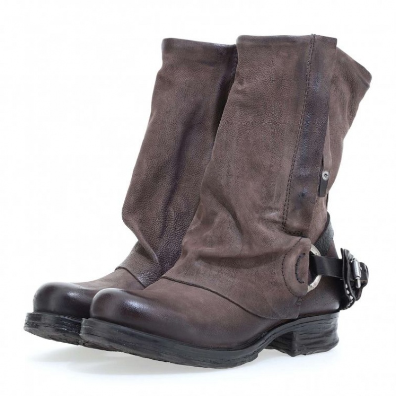 Ankle boots A.S.98 Saintec 259214 Damskie Czekolada | PL-458639ZBR