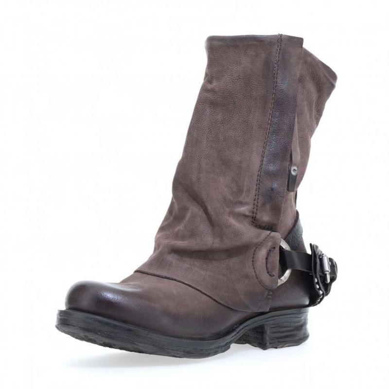 Ankle boots A.S.98 Saintec 259214 Damskie Czekolada | PL-458639ZBR