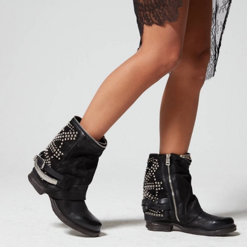 Ankle boots A.S.98 Saintec 259216 Damskie Czerwone | PL-786059ZLF