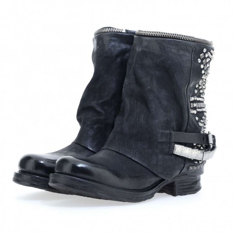 Ankle boots A.S.98 Saintec 259216 Damskie Czarne | PL-730892YHV