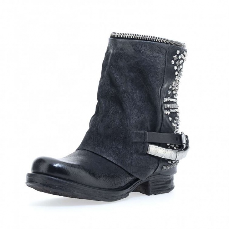 Ankle boots A.S.98 Saintec 259216 Damskie Czarne | PL-730892YHV