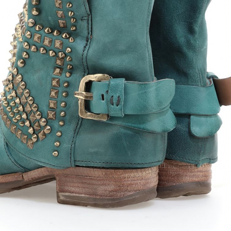 Ankle boots A.S.98 Shana Damskie Zielone | PL-907412MEG