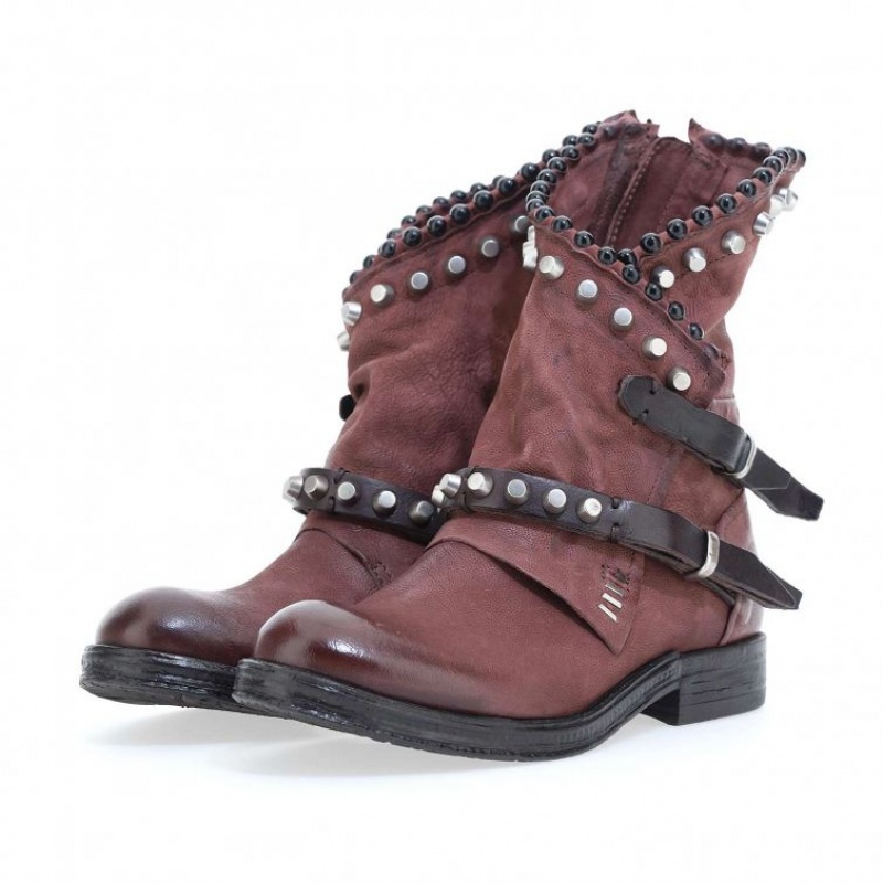 Ankle boots A.S.98 Verti 207239 Damskie Czerwone | PL-420689YWQ