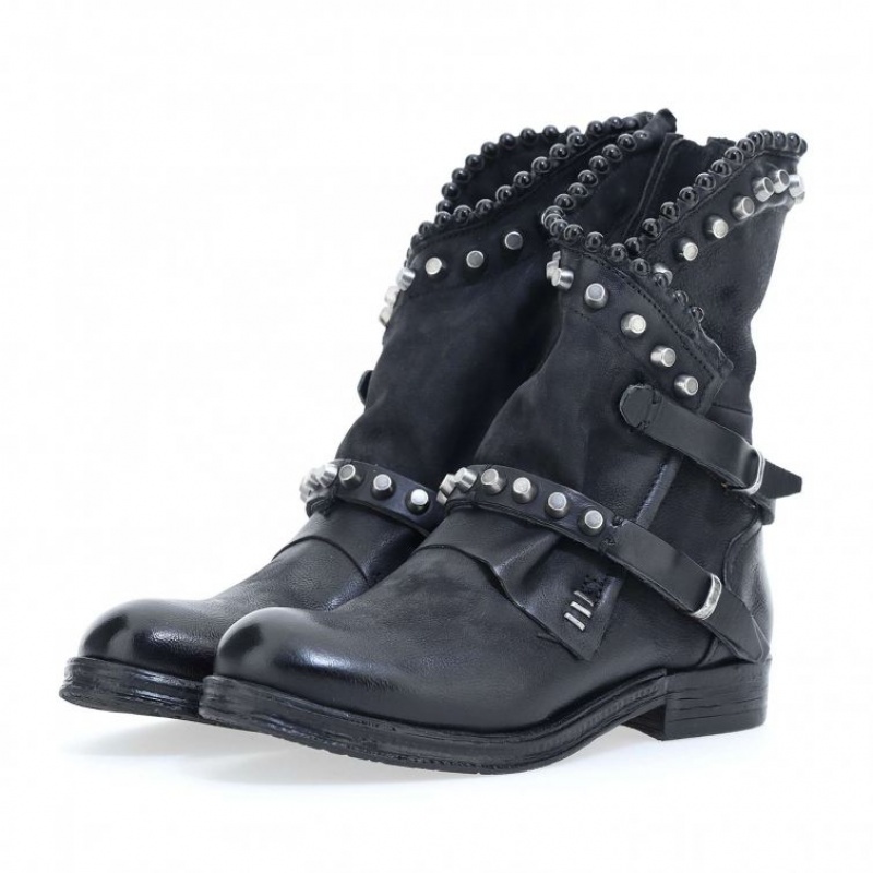 Ankle boots A.S.98 Verti 207239 Damskie Czarne | PL-106452TOI