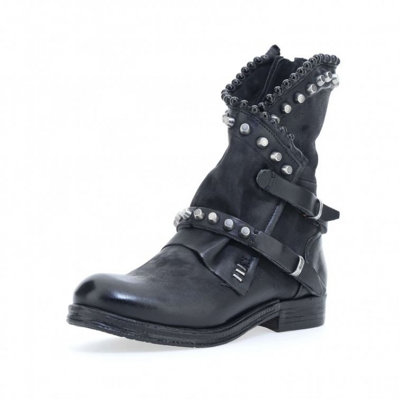 Ankle boots A.S.98 Verti 207239 Damskie Czarne | PL-106452TOI