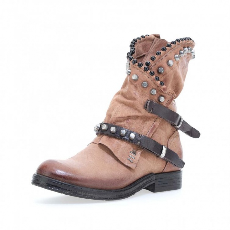 Ankle boots A.S.98 Verti 207239 Damskie Khaki | PL-256973VAT