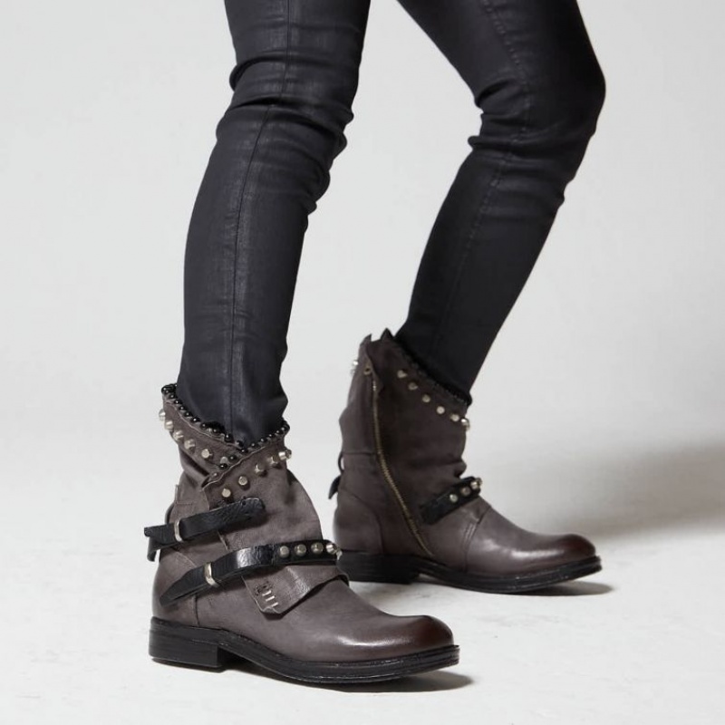 Ankle boots A.S.98 Verti 207239 Damskie Szare | PL-609482APT