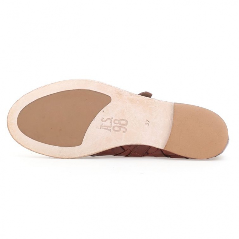 flat shoes A.S.98 Janae Damskie Bordowe | PL-612950SUY