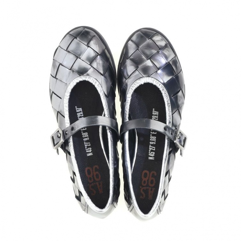 flat shoes A.S.98 Janae Damskie Tytan | PL-180592ZXP