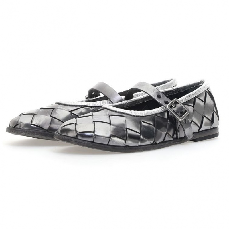 flat shoes A.S.98 Janae Damskie Tytan | PL-180592ZXP