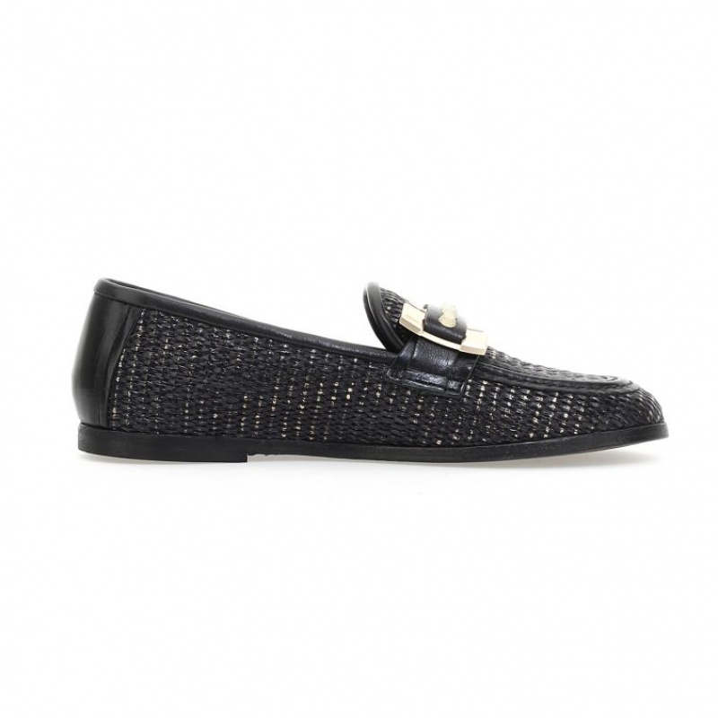 flat shoes A.S.98 Janele Damskie Czarne | PL-096283VRC