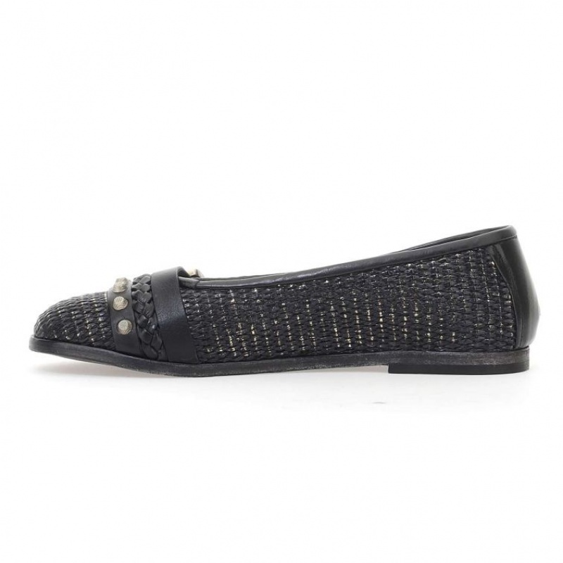 flat shoes A.S.98 Jayla Damskie Czarne | PL-018724ETF