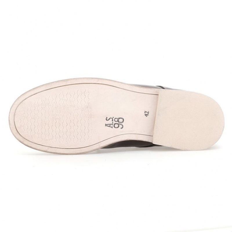 flat shoes A.S.98 Oberon Męskie Czarne | PL-308546AXW