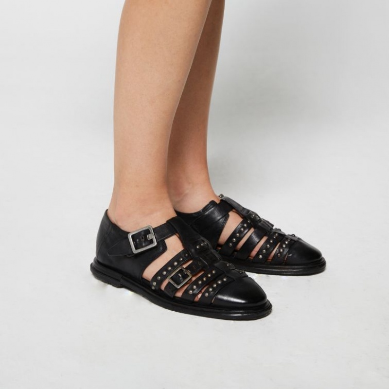 flat shoes A.S.98 Tacita Damskie Czarne | PL-473856SXN