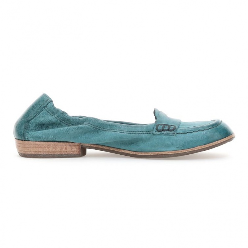 flat shoes A.S.98 Zavia Damskie Zielone | PL-581403LWE