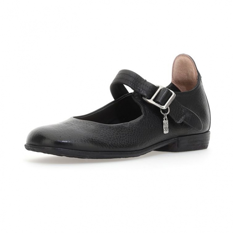 flat shoes A.S.98 Zowie Damskie Czarne | PL-360514WUT