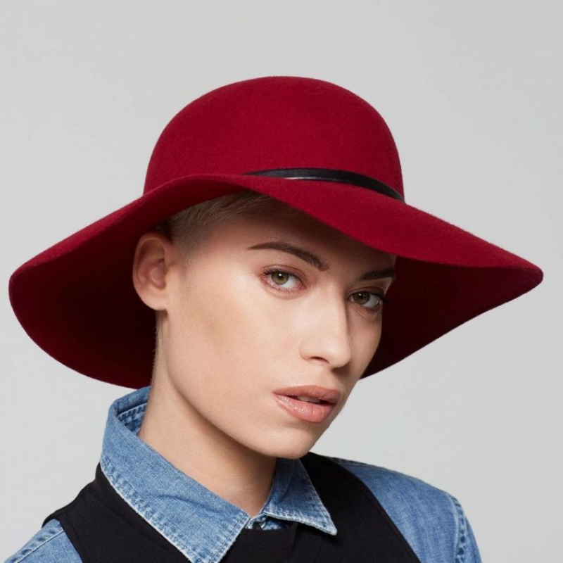 hats A.S.98 Anouk Damskie Czerwone | PL-813406FCJ