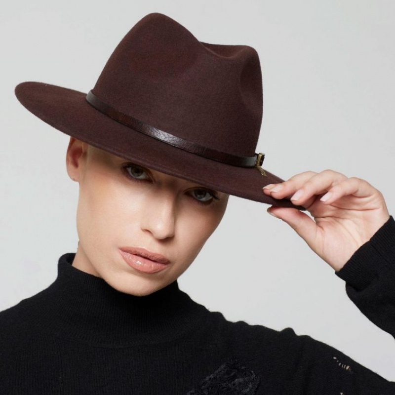 hats A.S.98 Danna Damskie Brązowe | PL-490685LCB